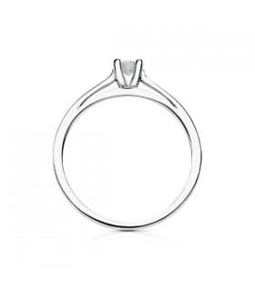 Anillo Solitario Provenzze Diamantes 0.150 Qtes. Oro blanco 18 Kilates.
