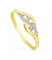 Anello Ishara oro bicolore 18 Kt