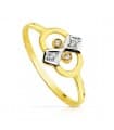 Anello Ishana oro bicolore 18 Kt