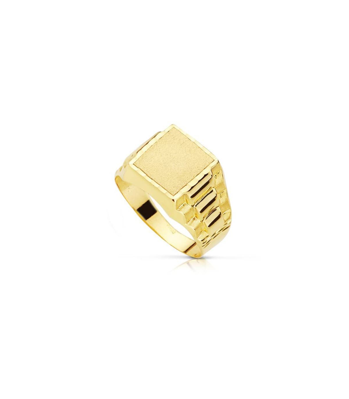 Alda Joyeros, joyería online | Sello caballero Evan 18 Ktes | anillos de oro hombre personalizados | comprar joyas on line