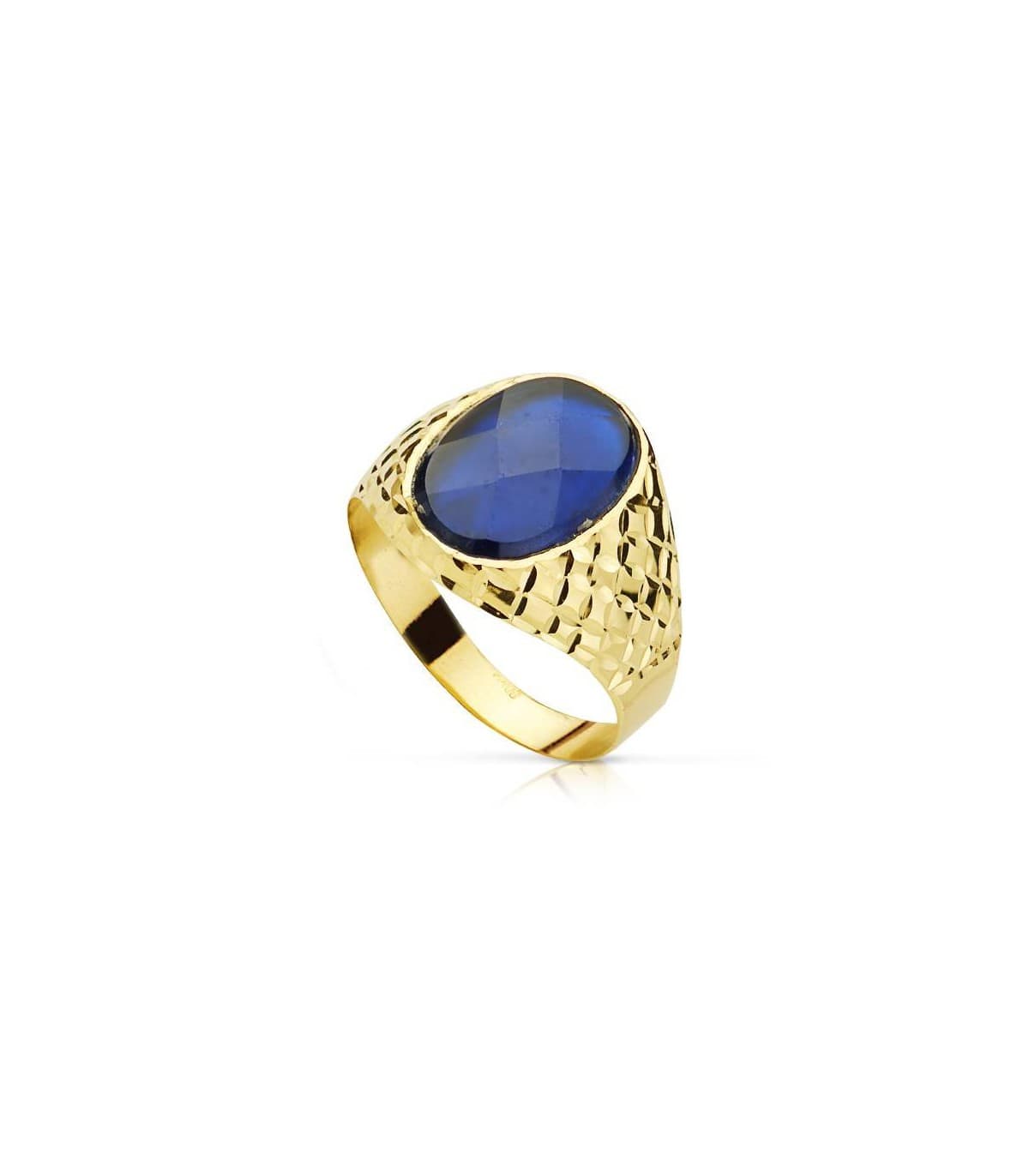 Sello caballero Fabrizio Espinela Azul 18 Ktes