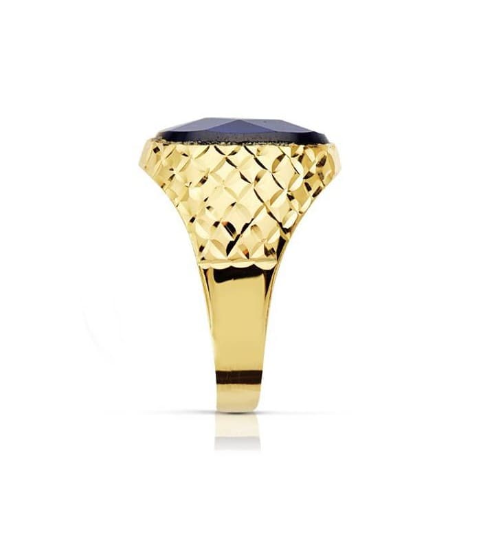 Sello caballero Fabrizio Espinela Azul 18 Ktes