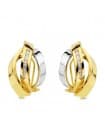Boucles d'oreilles Edurne bicolore 18 Carats