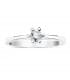 Bague solitaire or Grattia 0.15 ct. Bague demande en mariage or blanc. Bijoux en ligne.