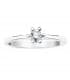 Solitario diamante 0.200 quilates. Anillo Grattia oro blanco 18 kilates. Joyería online.
