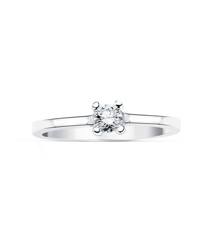 Solitario mujer Provenzze. Anillo compromiso en oro blanco 18 kilates. Compra online.