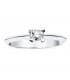Bague diamant et or blanc 18 carats Veronessi. Solitaire diamant 0.200 ct.