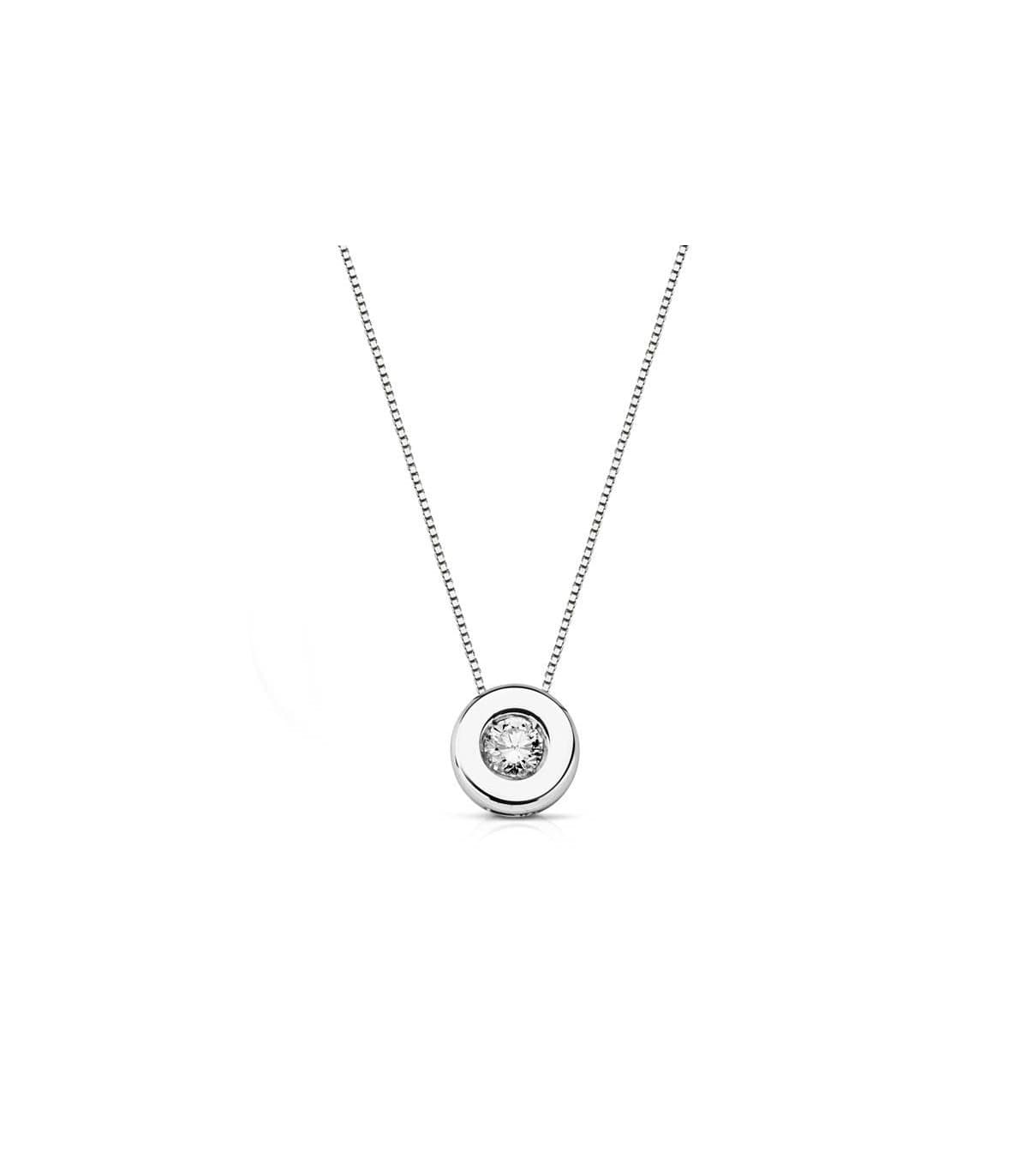 Gargantilla Ataira 0.11 qlts 18 Ktes. Gargantilla de oro para mujer con diamante.