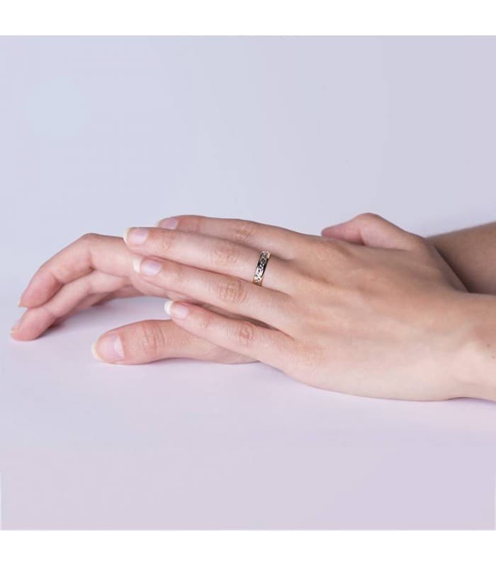 Anello di matrimonio donna oro 18 carati. Fede nuziale Atrani 4 mm.