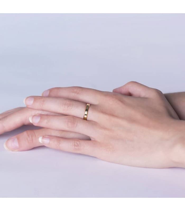 Alianza de matrimonio Positano 9 Ktes. Alianza Oro amarillo.