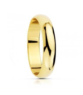 alianza anillo de matrimonio clásico en oro de ley 18 kts