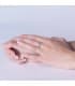Fede nuziale donna oro 18 carati bicolore. Fede nuziale oro bicolore. Gioielli online.