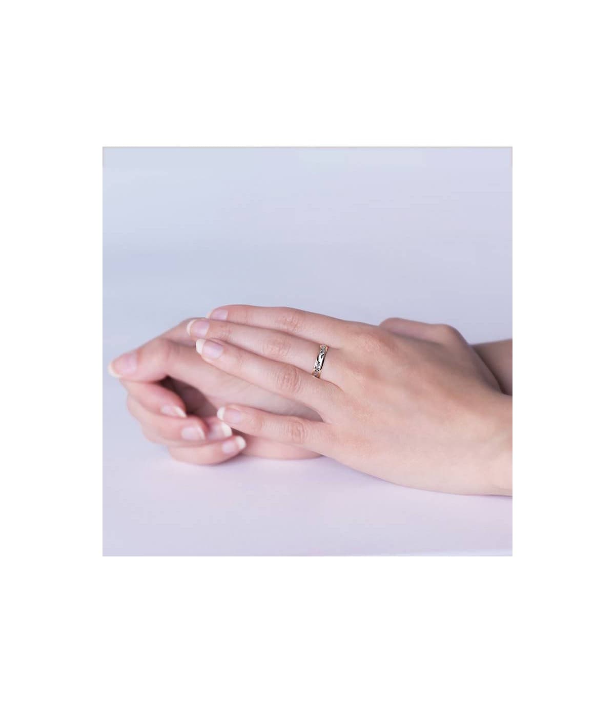 Fede nuziale donna oro 18 carati bicolore. Fede nuziale oro bicolore. Gioielli online.