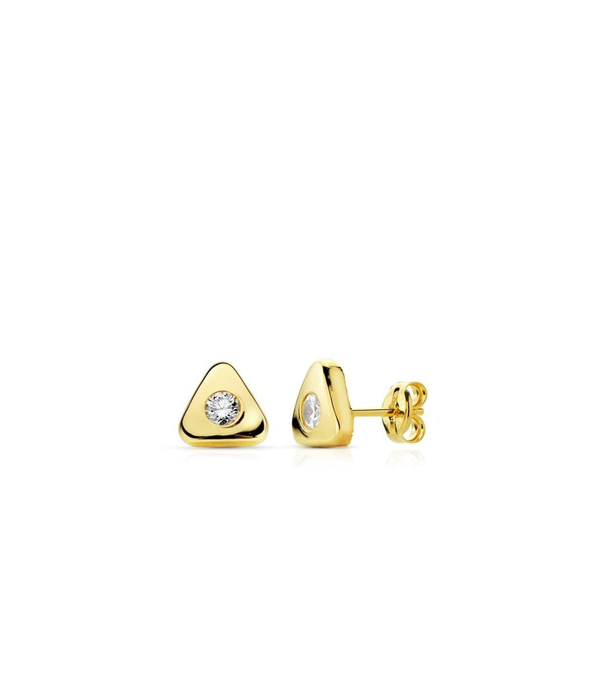 Pendientes Carolina 7X7 mm 18 Ktes