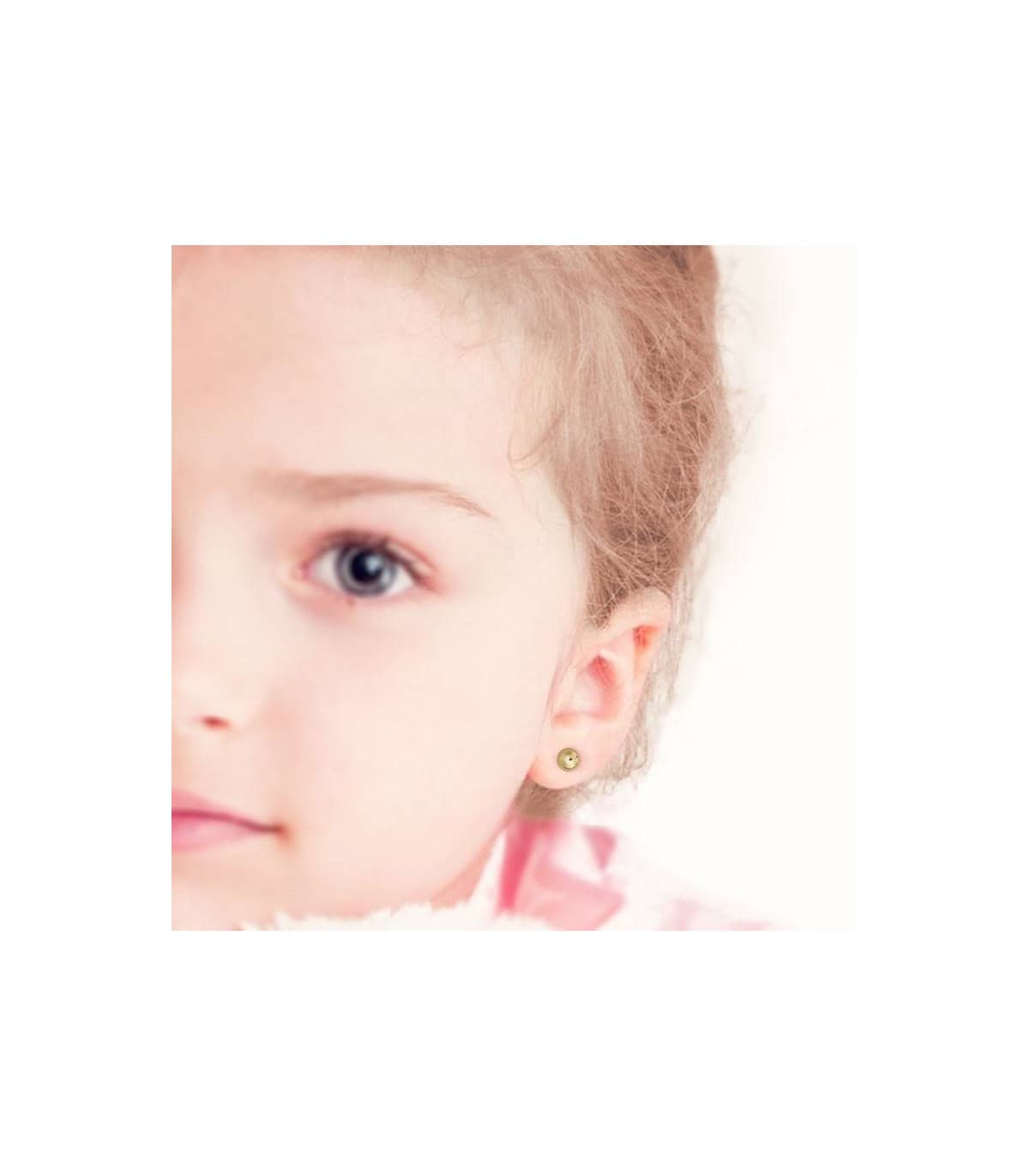 Clous d'oreilles or jaune Esther 6 mm 18 Carats