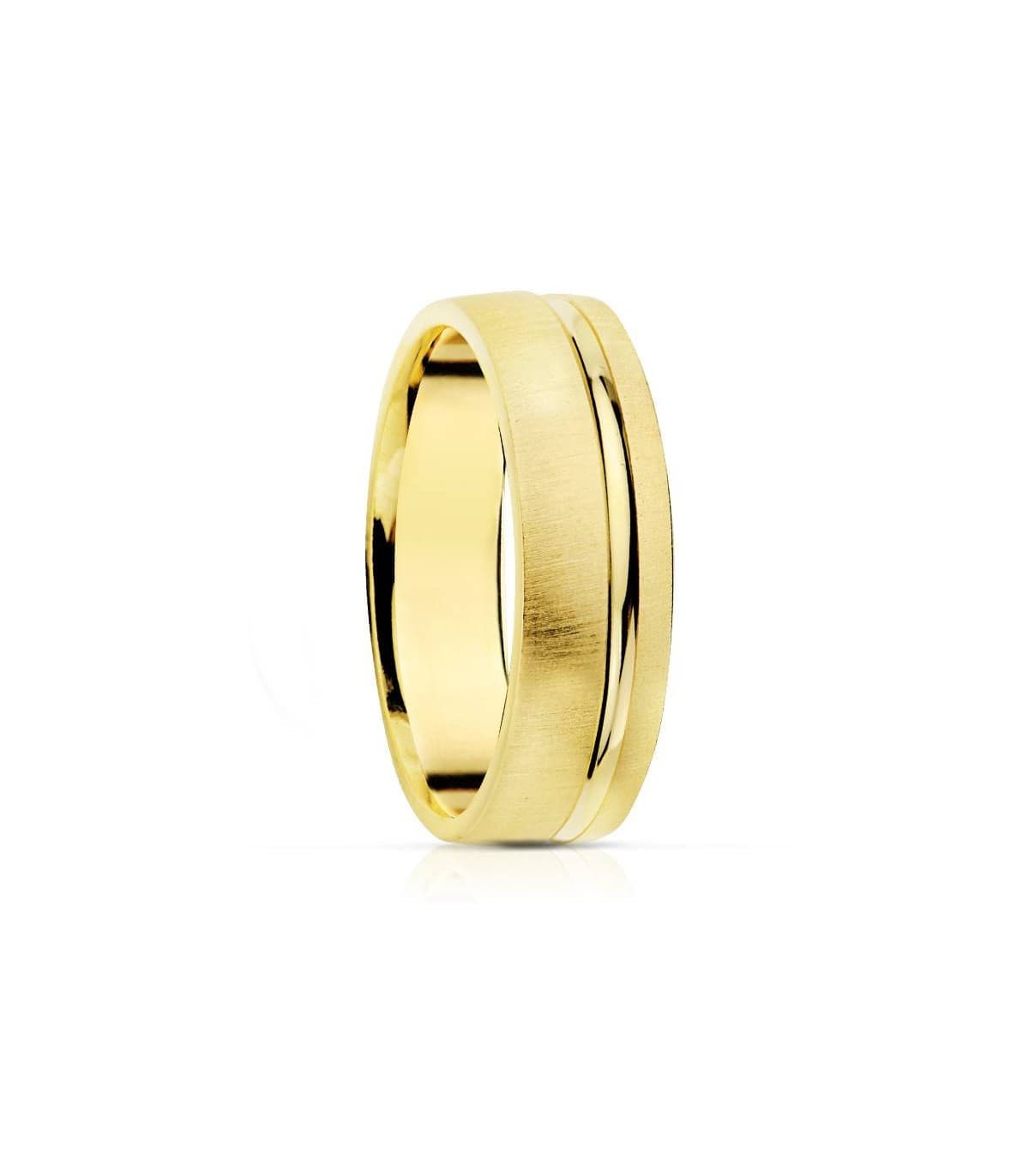 Fede nuziale Veneto 5.5 mm 18 Kt.
