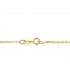 Collana catena diamantata 1,2 mm 45cm in oro giallo 750 - Collana maglia forzatina da donna, Alda gioielli.