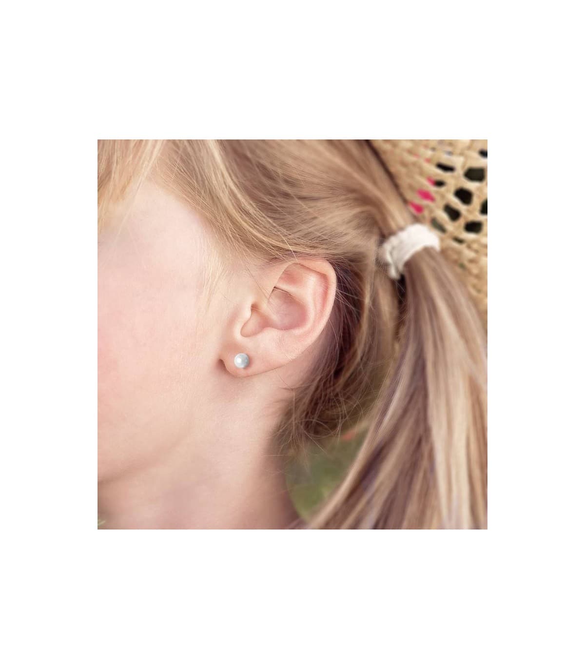 Orecchini oro Mariela perla 5 mm 18 Kt