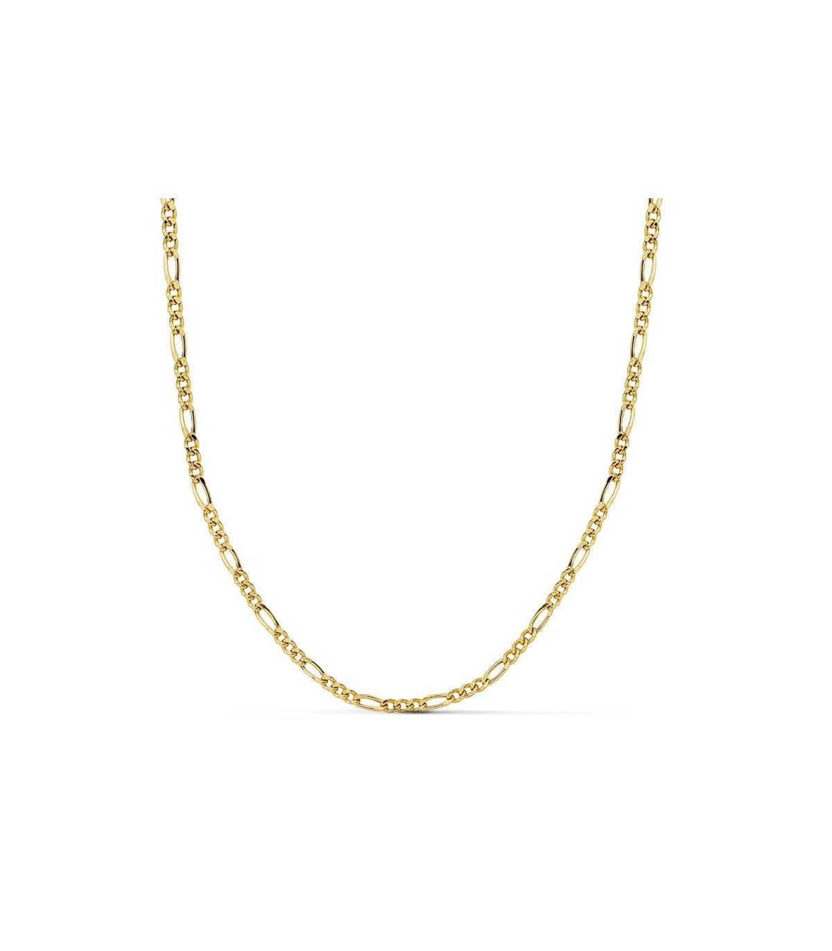 Cadena eslabones 3x1 2 mm Oro 18K 50 cm