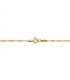Cadena de oro 18 kilates, modelo Singapur 1.7 mm x 45 cm, cadenita entrelazada | Cadenas mujer online