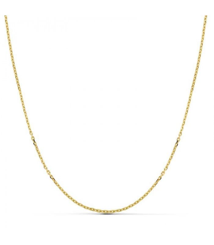 Collane a catena da donna - Modello Catena a maglia diamantata forzatina 1,5mm 45 cm in oro giallo 750