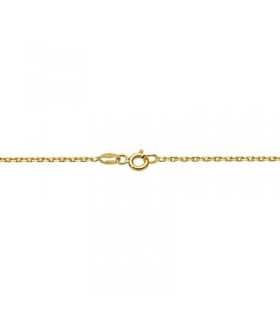 Collane a catena da donna - Modello Catena a maglia diamantata forzatina 1,5mm 45 cm in oro giallo 750