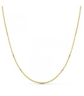 Collane a catena da donna - Modello Catena a maglia diamantata forzatina 1,5mm 50cm in oro giallo 750