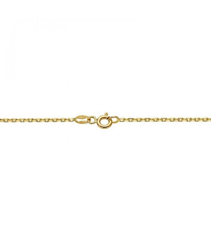 Cadenas de oro mujer - Modelo Cadena finita tipo Forzada 1.5 mm 18 Ktes 50cm