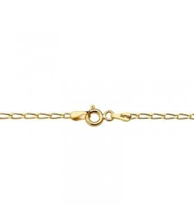 Cadena de oro con eslabobes Bilbao 2 mm 18 Ktes 50cm - Cadenas para mujer y hombre, modelo unisex.