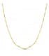 Collane a catena da donna in oro giallo - Catenina maglia Singapore, modello torchon - Lunghezza 45 cm
