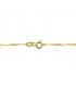 Collane a catena da donna in oro giallo - Catenina maglia Singapore, modello torchon - Lunghezza 45 cm