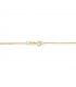 Collana catena diamantata 1,5 mm 50cm in oro giallo 750 - Maglia grumetta alternata da donna, Alda gioielli.