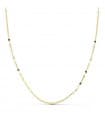 Cadena Martillada 1 mm 18 Ktes 45 cm