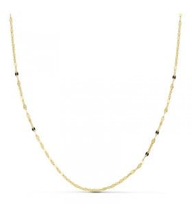 Cadena Diamantada 1 mm 18 Ktes 50 cm