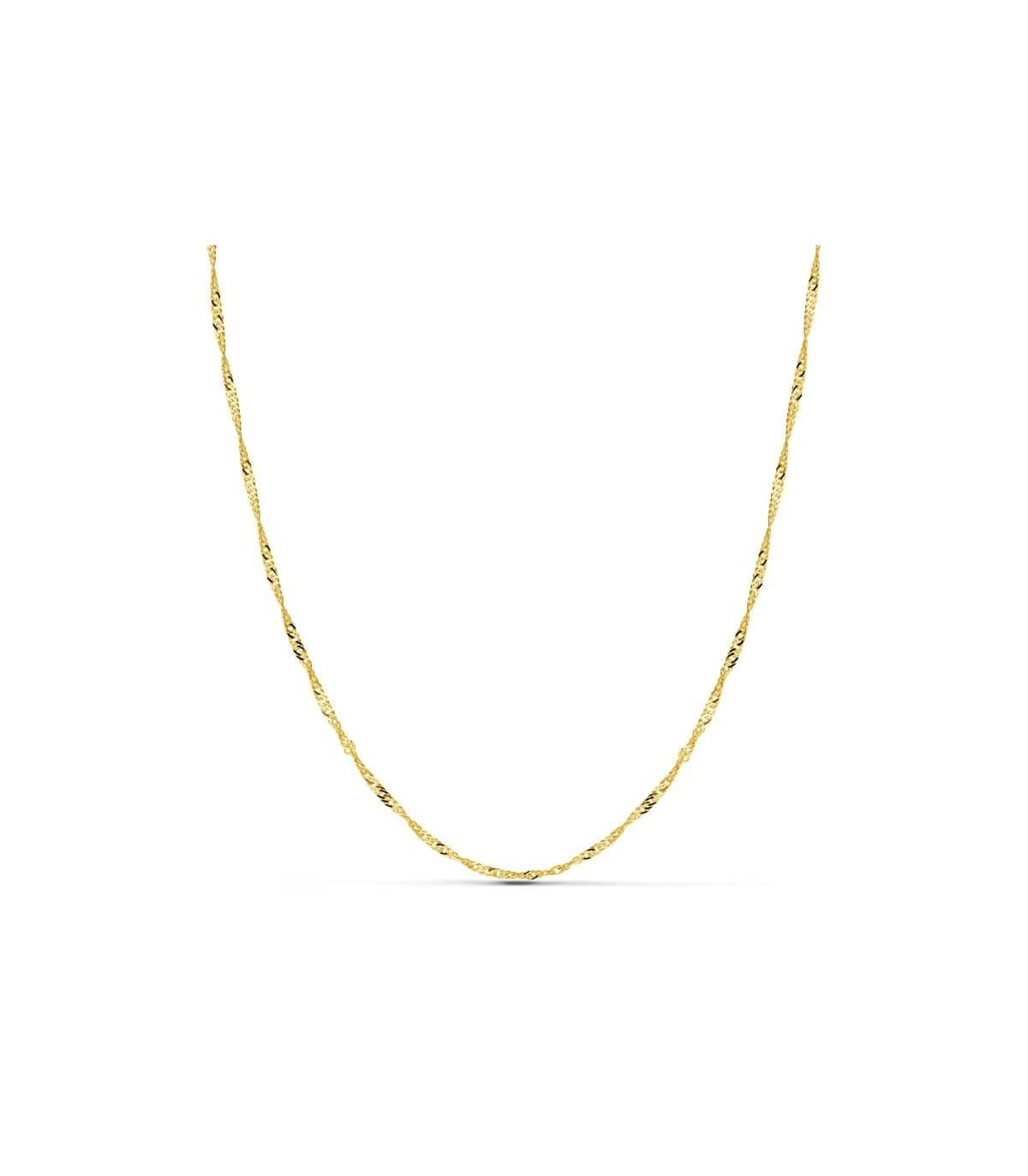 Chaîne Singapour 1.8 mm 18 K 45 cm
