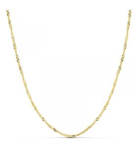 Chaînes en or femme 18 carats - Chaîne Singapour 2 mm 18 K 50 cm