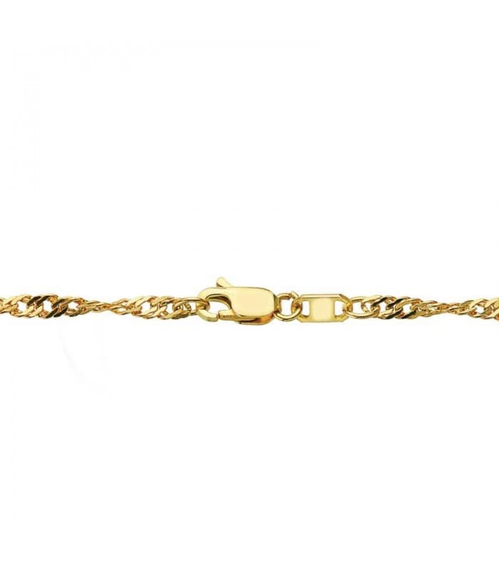 Cadena Singapur 2.5 mm 18 Ktes 60 cm