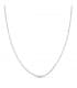 Catenina in oro bianco, maglia groumette 1 mm 40 cm | Collane e girocollo da donna