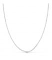 Chaîne Or Blanc Gourmette 1 mm 40 cm