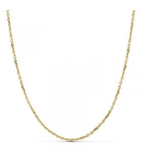 Chaîne femme en or jaune 18 carats - Maille Forçat 1.5 mm 50 cm