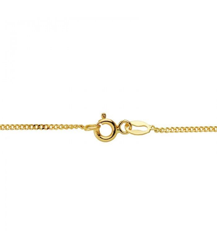 Collana catena cubana, modello grumetta 1mm oro giallo 60cm - Catene unisex da donna, uomo e bambini.