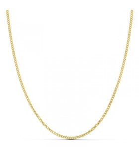 Cadena Barbada 1.2 mm 18 Ktes 45 cm | Cadenas cortas de la mejor calidad · Cadenas mujer