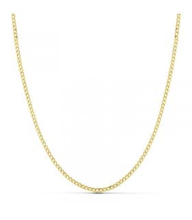 Cadena Barbada 1 mm 18 Ktes 40 cm
