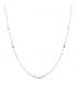 Catena oro bianco specchietto 1.8 mm 18 Kt 45 cm | Collane e catenine per donna o bambini e battesimo.