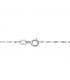 Catena oro bianco specchietto 1.8 mm 18 Kt 45 cm | Collane e catenine per donna o bambini e battesimo.