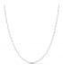 Chaîne diamantée en or blanc 18 carats,  45 cm, pour femme ou enfant et baptême.