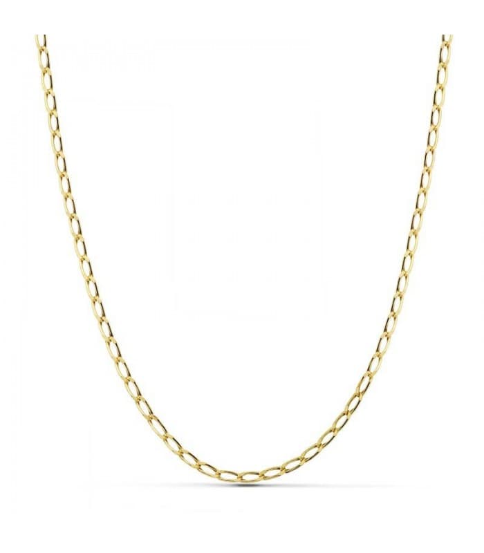 Chaîne maille cheval creuse - Or jaune 750 60cm x 3,5mm - Chaînes en or pour homme en ligne