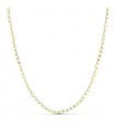 Collana catena a rombi 2,5 mm 18 Kt 50 cm