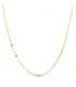 Collana catena da donna a maglia forzatina specchietto, brillantata - 2 mm 50 cm Oro 18kt