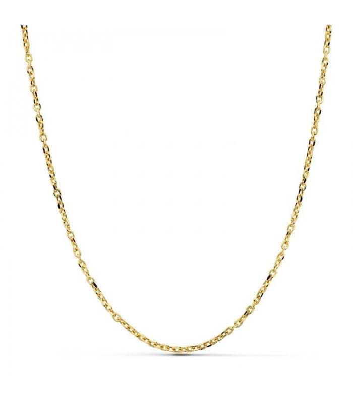 Chaîne en or jaune 750/1000 avec maille Forçat 2 mm 18 K 60 cm - Bijoux en ligne